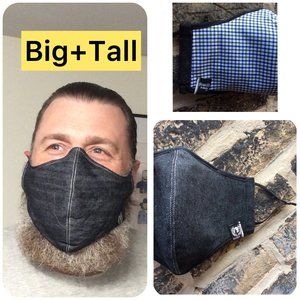 Face Mask BIG men Nose Wire XL XXL 3XL Long